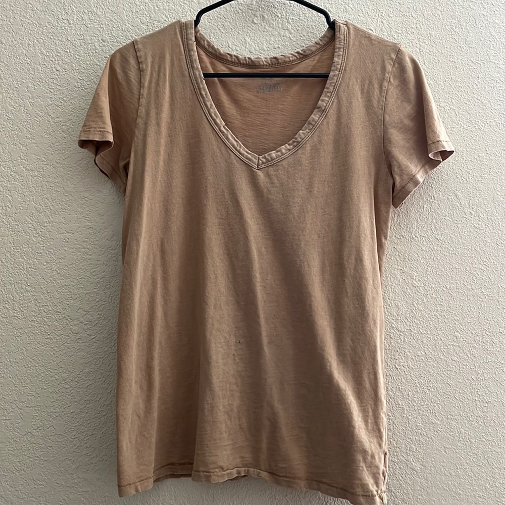 Brown Aerie distressed t-shirt